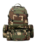 Рюкзак Тактический армейский EM55K на 55 литров Камуфляж с подсумками и креплением MOLLE Военный походной GS-7230 - изображение 9