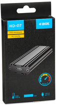 Kieszeń zewnętrzna iBOX HD-07 na SSD M.2 NVMe USB Type-C 3.2 Czarny (IEUHDD7) - obraz 7