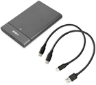 Kieszeń zewnętrzna iBOX HD-06 na SSD 2,5" SATA USB Type-C 3.1 Srebrna (IEUHDD6) - obraz 5