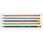 Карандаш графитовый Buromax White Line с резинкой 2 мм 12 штук АСОТРА (BM.8503)