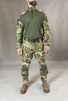 Військова форма Tactic CORD, тактичний костюм (убакс із налокітниками + штани з наколінниками), мультикам 54 - зображення 1