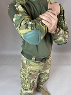 Військова форма Tactic CORD, тактичний костюм (убакс з налокітниками + штани з наколінниками), мультикам 54 - изображение 3