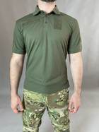 Тактичні Поло Хакі футболка з коротким рукавом 46 - зображення 1