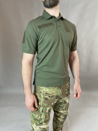 Тактичне Поло Хакі футболка з коротким рукавом 58 - изображение 2