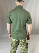 Тактичні Поло Хакі футболка з коротким рукавом 46 - зображення 4