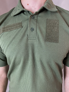 Тактичні Поло Хакі футболка з коротким рукавом 46 - зображення 7