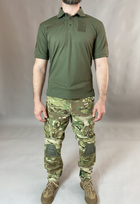 Тактичне Поло Хакі футболка з коротким рукавом 46 - изображение 8