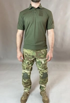 Тактичні Поло Хакі футболка з коротким рукавом 48 - зображення 8