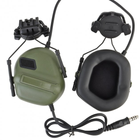 Навушники тактичні активні з мікрофоном Wosport HD-11-BK чорні 1 пара - зображення 3