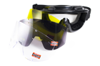 Захисні окуляри Global Vision Wind-Shield 3 lens KIT Anti-Fog, три змінних лінзи - зображення 3