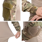 Тактичний військова форма, костюм Military Army Multicam, Штани із захистом колін L мультикам - зображення 7