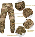 Тактичні штани G3 COMBAT PANTS MULTICAM бойові армійські штани мультикам з наколінниками та спандекс вставками р. XS - зображення 2