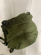 Рюкзак сумка 45 л Олива ранец на плече двухлямковый с водонепроницаемого зносостойкого полиэстра для кемпинга туристических походов рыбалки охоты - изображение 2
