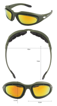 Тактические защитные очки с поляризацией Daisy c5 олива очки с поляризацией Daisy c5 олива - изображение 8