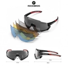 Тактичні захисні окуляри ROCKBROS White 10132. 5 лінз/окулярів поляризаційні UV400 велосипедні окуляри.тактичні - зображення 3
