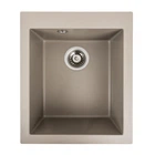Мойка для кухни PLATINUM гранит 4150 SOKIL 410x500мм прямоугольная врезная без сифона бежевая PLS-A39602