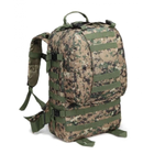 Рюкзак тактичний чоловічий з 3 підсумками Tactical Backpack B08 Піксель на 55 л військовий туристичний для полювання та риболовлі з кріпленням MOLLE - зображення 6