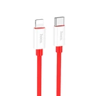 Кабель Hoco Type-C to Lightning Magic silicone PD charging data cable X87 |1m, 3A, 20W| red