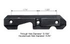 "Ласточкин хвост" планка боковая Leapers UTG Sporting Type для АК, Сайги. Высота - 7,62 мм. - изображение 4