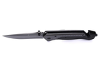 Нож складной туристический для рыбалки и охоты Browning нож с стропорезом и стеклобоем DA166 Черный - изображение 3