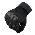 Тактичні Рукавиці Tactical Gloves PRO закриті рукавички чорні розмір M - зображення 4