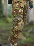 Тактический костюм ВСУ Multicam Штурмовая боевая форма рубашка с длинным рукавом и брюки с наколенниками Мультикам, размер L - изображение 3