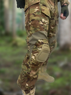 Тактический костюм ВСУ Multicam Штурмовая боевая форма рубашка с длинным рукавом и брюки с наколенниками Мультикам, размер 2XL - изображение 3