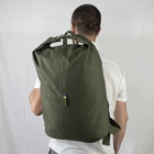 Тактический рюкзак-баул, мешок армейский Melgo на 25 л олива из Oxford 600 Flat