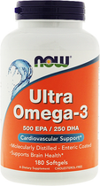 Suplement diety Now Foods Ultra Omega-3 180 k (733739016621)