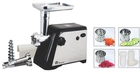 Мясорубка электрическая DOMOTEC MS-2020B/S (3000Вт) с насадкой для томатов (соковыжималка) и 3 терками
