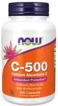 Suplement diety Now Foods C-500 Calcium Ascorbate-C 250 k (733739006776)