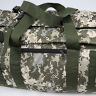 Баул рюкзак тактический водонепроницаемый трехслойный 120л Пиксель - изображение 9