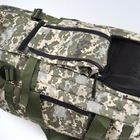 Баул рюкзак тактический водонепроницаемый трехслойный 120л Пиксель - изображение 14