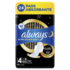 Гигиенические прокладки Always Ultra Secure Night 24шт 7 капель