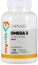 Myvita Omega 3 Forte 1000mg 120 kapsułek (5903111710361) - obraz 1