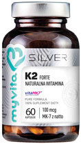 Myvita Silver Witamina K2 Forte 100 mcg 60 kapsułek (5903021590213)