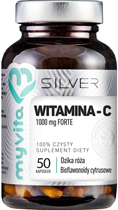 Харчова добавка Myvita Silver Вітамін С 100% 50 капсул для імунітету (5903021590312) - зображення 1