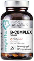 Харчова добавка Myvita Silver Вітамін B-комплекс 100% 60 капсул (5903021590435) - зображення 1