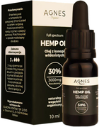 Agnes Organic Hemp Oil 30% 3000mg 10 ml (5904365038027) - obraz 1