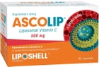 Харчова добавка Ascolip Ліпосомальний вітамін C 500 мг Вишня 30 саші (5907480721973) - зображення 1