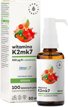 Aura Herbals Witamina K2MK7 Vegan 50 ml (5902479613420) - obraz 1