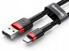 Кабель Baseus Cafule Lightning USB 1.5 A 2m Black-Red CALKLF-C19