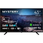 Телевизор 43" Mystery MTV-4350FST2 Full HD/Smart TV/Android 11/2xUSB 2.0/Wi-Fi/Miracast/2х10 Вт/Black