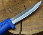 Туристический нож для похода Tactic охотничий армейский нож с чехлом (23-blue) - изображение 5