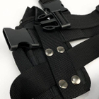 Kобура на стегно для ПМ та пістолетного магазину чорна (LE2443) - зображення 4