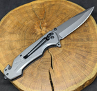 Нож складной туристический для рыбалки и охоты Browning нож с стропорезом и стеклобоем DA-106 - изображение 3