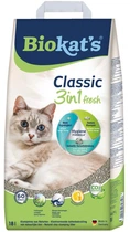 Бентонитовый наполнитель для кошачьего туалета Biokat's Classic Fresh 3in1 18 л