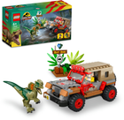 Zestaw klocków LEGO Jurassic World Zasadzka na dilofozaura 211 elementów (76958) - obraz 9