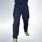 Чоловічі штани тактичні літні для ДСНС ріп стоп 56 Сині - зображення 6