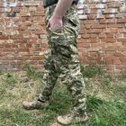 Мужские штаны тактические летние для военных рип стоп 52 Пиксель - изображение 6